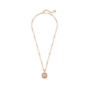 ]Davis Rose Gold Pendant Necklace